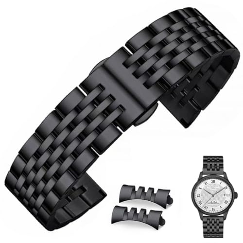 [FOUUA] 時計バンド ステンレス 時計ベルト 金属ベルト スマートウォッチバンド ベルト 腕時計バンド 16mm 18mm 19mm 20mm 22mm 24mm 交換ベルト ステンレス TISSOT、ロンジン、オメガなどに適した腕時計